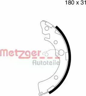 Metzger MG 657 - Bremžu loku komplekts www.autospares.lv