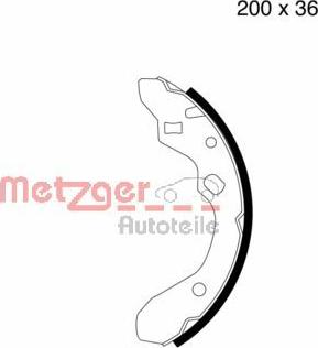 Metzger MG 603 - Bremžu loku komplekts www.autospares.lv