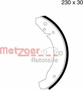 Metzger MG 105 - Bremžu loku komplekts www.autospares.lv