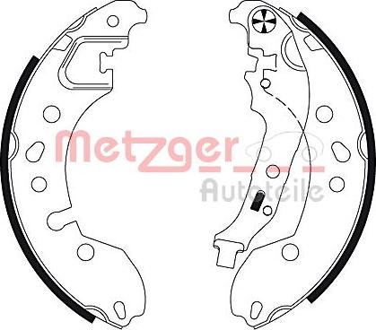 Metzger MG 130 - Bremžu loku komplekts www.autospares.lv