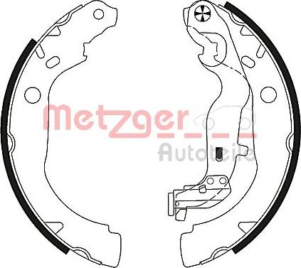 Metzger MG 131 - Brake Shoe Set www.autospares.lv