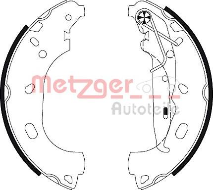 Metzger MG 129 - Bremžu loku komplekts autospares.lv