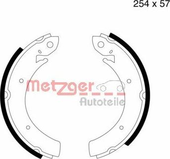 Metzger MG 809 - Bremžu loku komplekts autospares.lv