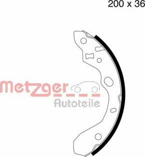 Metzger MG 800 - Bremžu loku komplekts www.autospares.lv