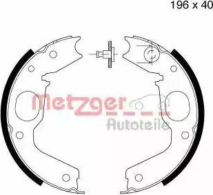 Metzger MG 811 - Bremžu loku kompl., Stāvbremze www.autospares.lv