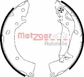 Metzger MG 818 - Bremžu loku komplekts www.autospares.lv