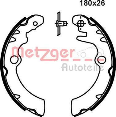 Metzger MG 235 - Bremžu loku komplekts www.autospares.lv