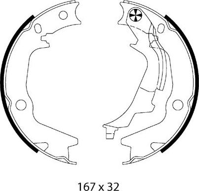 Metzger MG 226 - Bremžu loku kompl., Stāvbremze www.autospares.lv