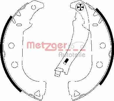 Metzger MG 766 - Bremžu loku komplekts autospares.lv