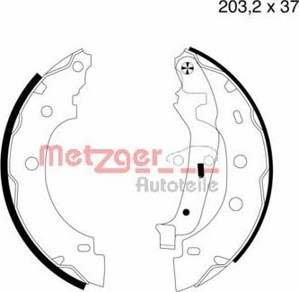 Metzger MG 706 - Bremžu loku komplekts www.autospares.lv