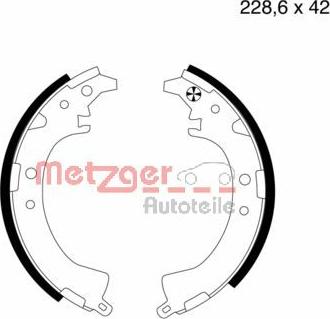 Metzger MG 729 - Bremžu loku komplekts autospares.lv