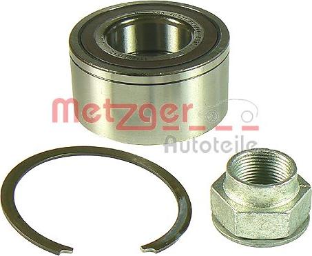 Metzger WM 158.54 - Wheel hub, bearing Kit www.autospares.lv