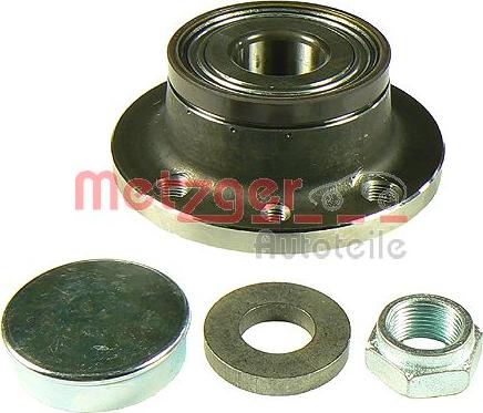 Metzger WM 158.53 - Wheel hub, bearing Kit www.autospares.lv