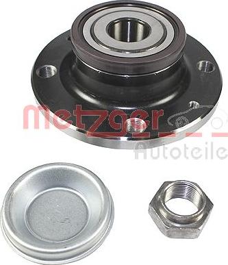 Metzger WM 166.32 - Wheel hub, bearing Kit www.autospares.lv