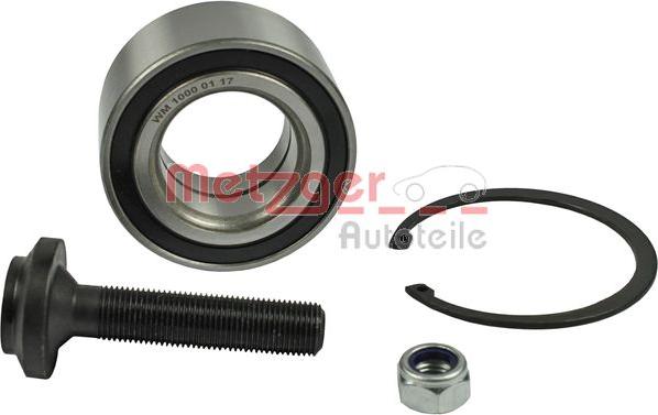 Metzger WM 1000 - Подшипник ступицы колеса, комплект www.autospares.lv