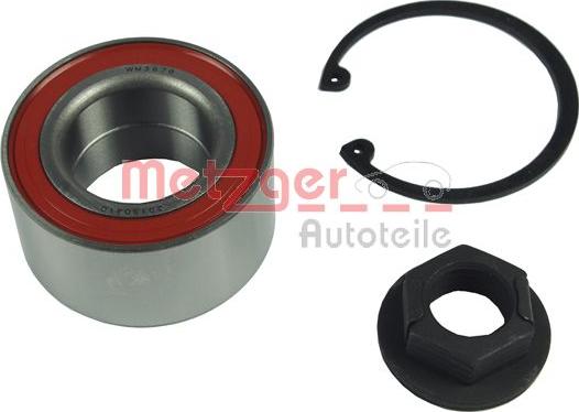 Metzger WM 3678 - Подшипник ступицы колеса, комплект www.autospares.lv