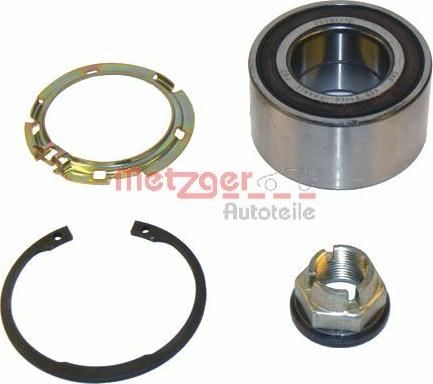 Metzger WM 2044 - Подшипник ступицы колеса, комплект www.autospares.lv