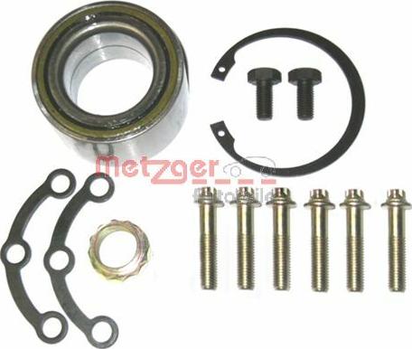 Metzger WM 754 - Подшипник ступицы колеса, комплект www.autospares.lv