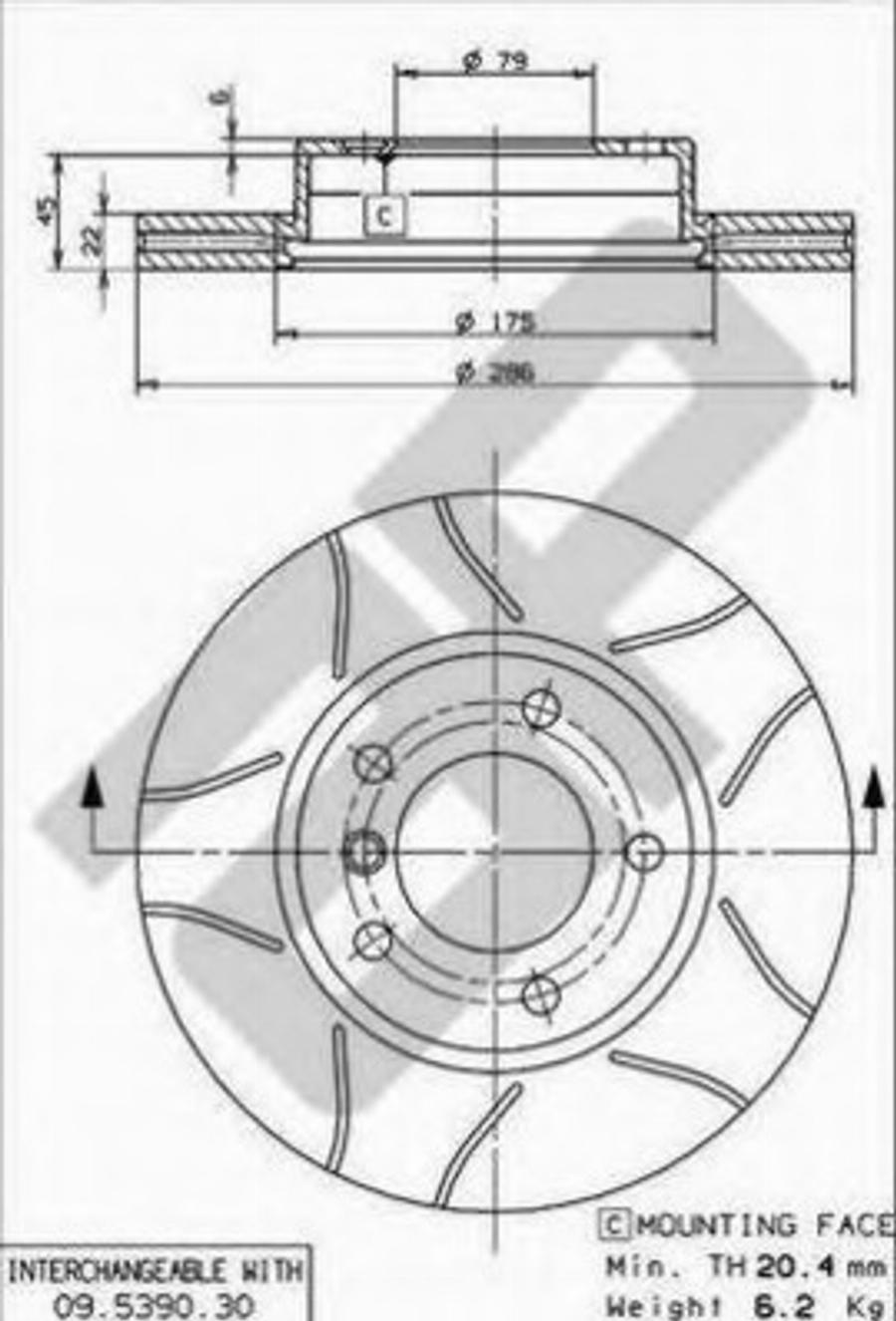 Metzger X24819 - Тормозной диск www.autospares.lv