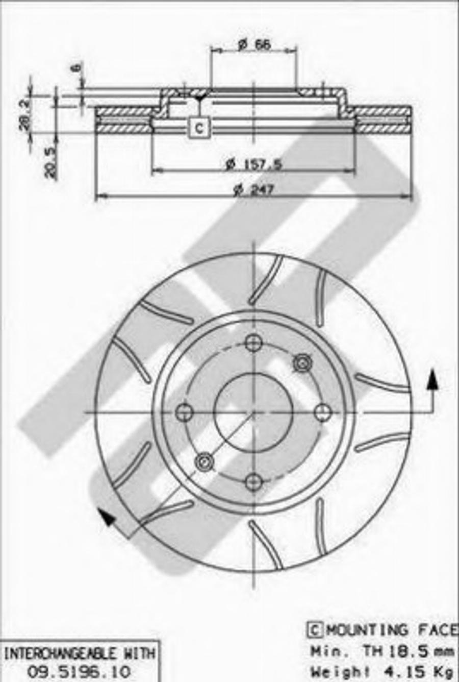 Metzger X24249 - Brake Disc www.autospares.lv