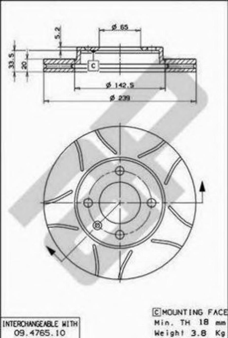 Metzger X20024 - Brake Disc www.autospares.lv