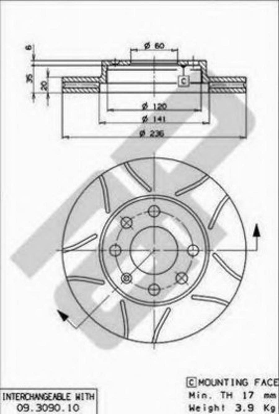 Metzger X20238 - Bremžu diski www.autospares.lv