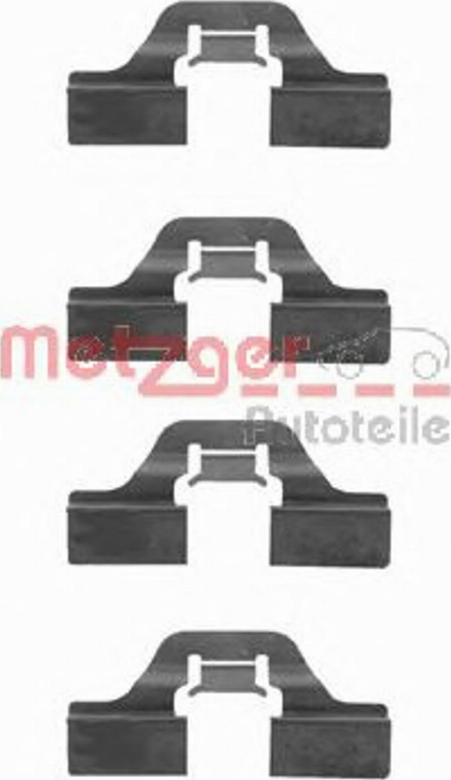 Metzger Z 1211 - Accessory Kit for disc brake Pads www.autospares.lv