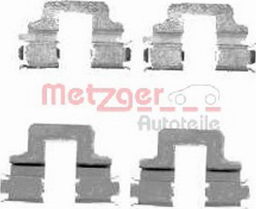 Metzger Z 1731 - Piederumu komplekts, Disku bremžu uzlikas www.autospares.lv