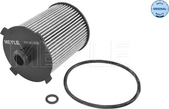 Meyle 514 322 0005 - Eļļas filtrs www.autospares.lv