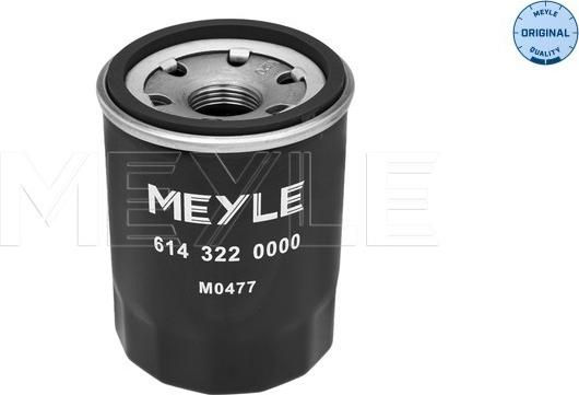 Meyle 614 322 0000 - Eļļas filtrs autospares.lv