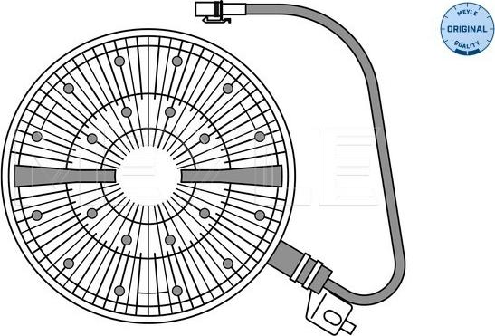 Meyle 14-34 234 0003 - Sajūgs, Radiatora ventilators www.autospares.lv