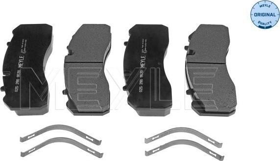 Meyle 025 290 9530 - Brake Pad Set, disc brake www.autospares.lv