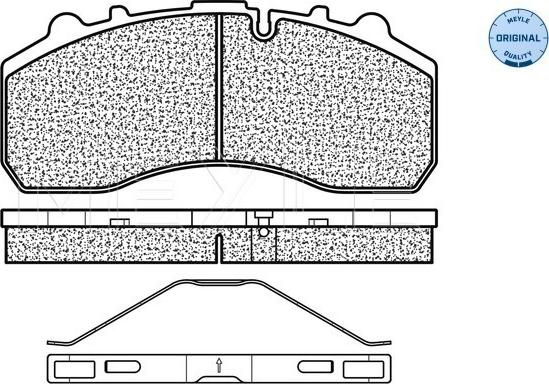 Meyle 025 290 8730 - Bremžu uzliku kompl., Disku bremzes www.autospares.lv