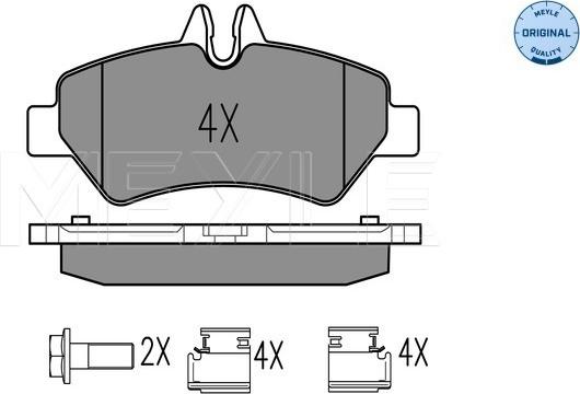 Meyle 025 291 9019 - Bremžu uzliku kompl., Disku bremzes www.autospares.lv