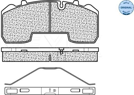 Meyle 025 291 6530 - Brake Pad Set, disc brake www.autospares.lv