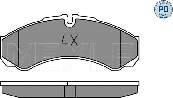 Meyle 025 291 2120/PD - Brake Pad Set, disc brake www.autospares.lv