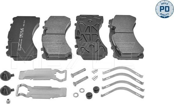 Meyle 025 292 4436/PD - Brake Pad Set, disc brake www.autospares.lv