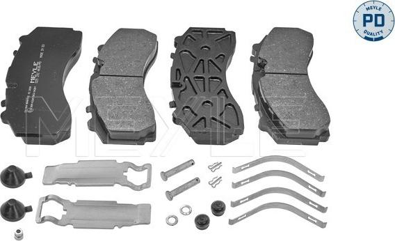 Meyle 025 292 4636/PD - Brake Pad Set, disc brake www.autospares.lv