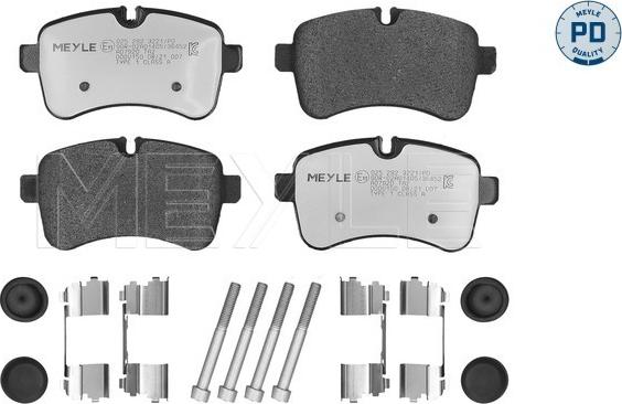 Meyle 025 292 3221/PD - Bremžu uzliku kompl., Disku bremzes www.autospares.lv