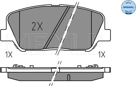 Meyle 025 249 1517 - Bremžu uzliku kompl., Disku bremzes autospares.lv