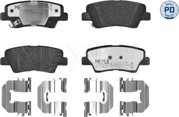 Meyle 025 249 3415/PD - Bremžu uzliku kompl., Disku bremzes www.autospares.lv