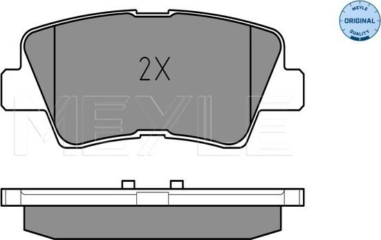 Meyle 025 249 3415/W - Brake Pad Set, disc brake www.autospares.lv