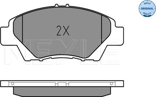 Meyle 025 249 7915/W - Bremžu uzliku kompl., Disku bremzes autospares.lv