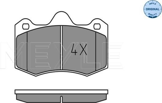 Meyle 025 249 7417 - Тормозные колодки, дисковые, комплект www.autospares.lv