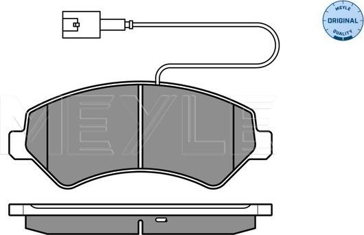 Meyle 025 244 6619/W1 - Bremžu uzliku kompl., Disku bremzes www.autospares.lv