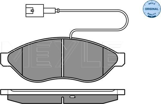 Meyle 025 244 6819/W1 - Bremžu uzliku kompl., Disku bremzes www.autospares.lv