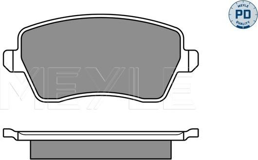 Meyle 025 244 0317/PD - Brake Pad Set, disc brake www.autospares.lv