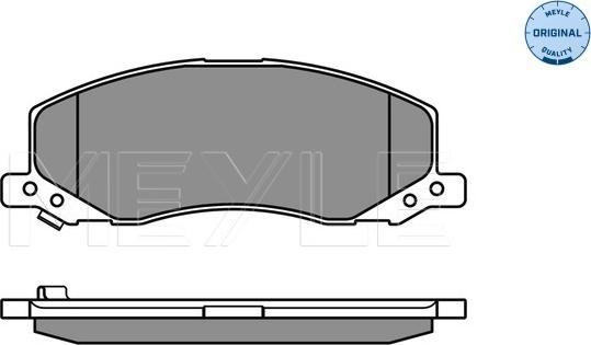 Meyle 025 244 1817/W - Bremžu uzliku kompl., Disku bremzes www.autospares.lv