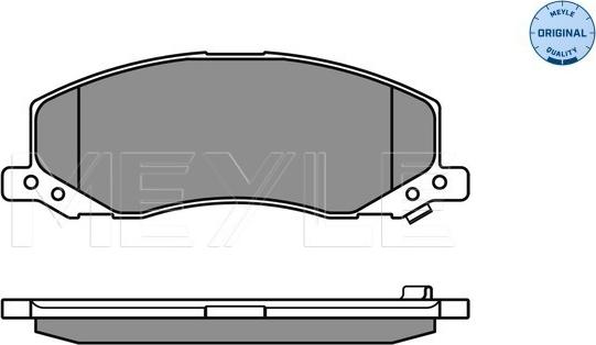 Meyle 025 244 1817/W - Bremžu uzliku kompl., Disku bremzes www.autospares.lv