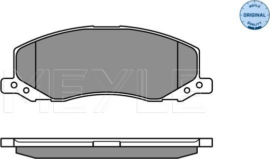 Meyle 025 244 1817/W - Bremžu uzliku kompl., Disku bremzes www.autospares.lv